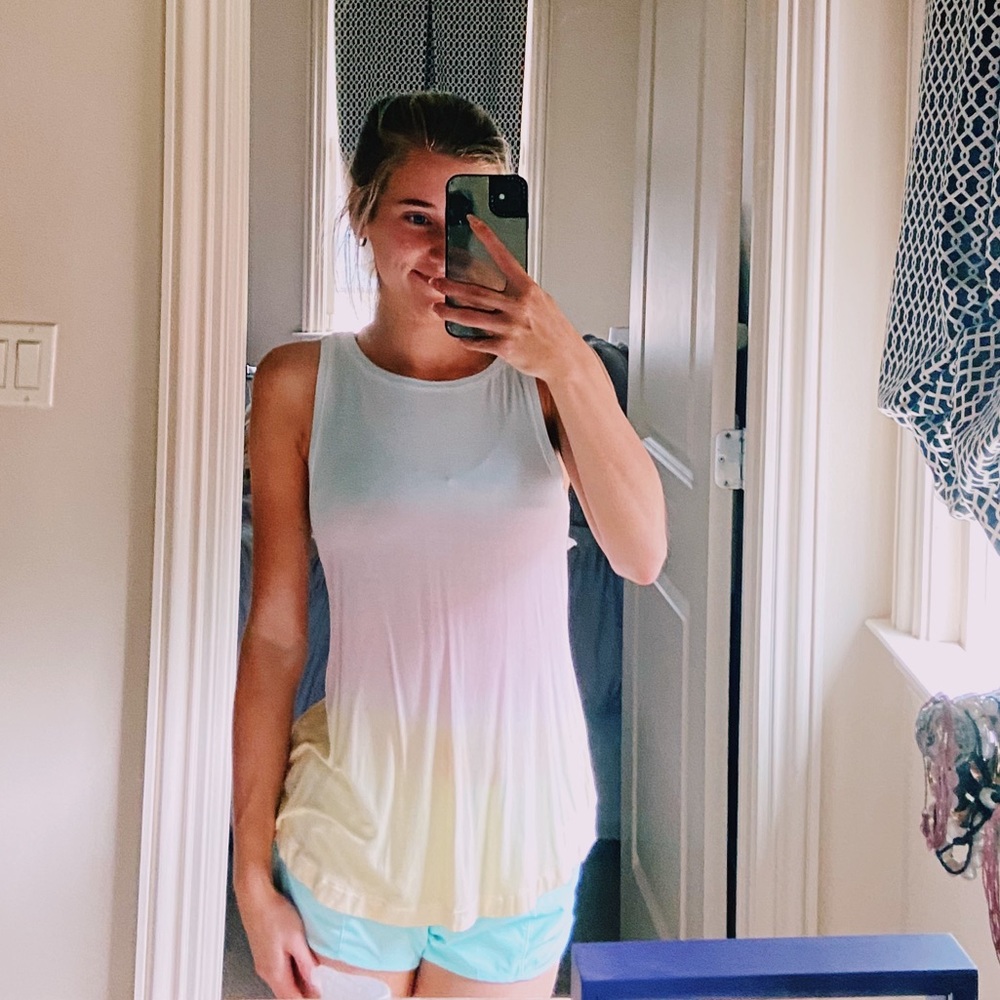 American eagle tie dye tank
